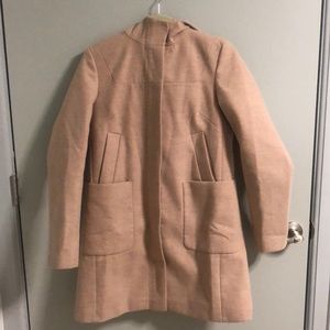 Camel hooded jacket